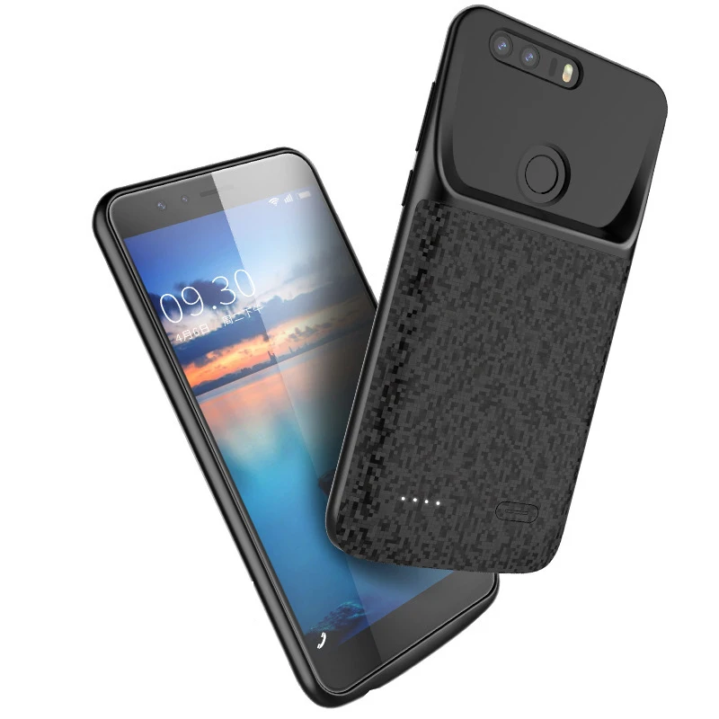 Силиконовый противоударный чехол-батарея Silm для huawei Honor 8 9 Lite 6X 7X Play 8X Nova 3 power bank, чехол-накладка на заднюю панель, чехол s