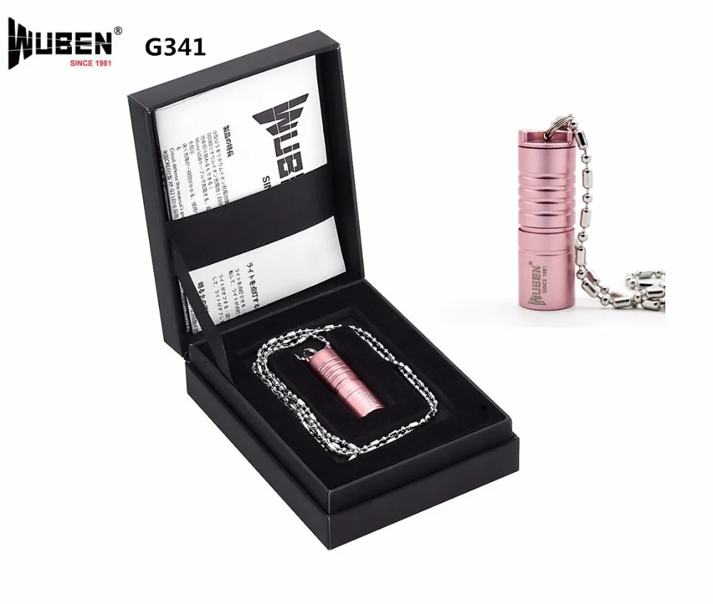 Wuben G341 мини-фонарик CREE XP-G2 Светодиодный max 130 люмен Micro USB Перезаряжаемый маленький