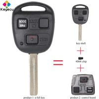 keyecu replacement remote key with 3 buttons 4d68 chip 314 4mhz control board fob for lexus rx330 rx350 rx400h rx450h hyq12bbt