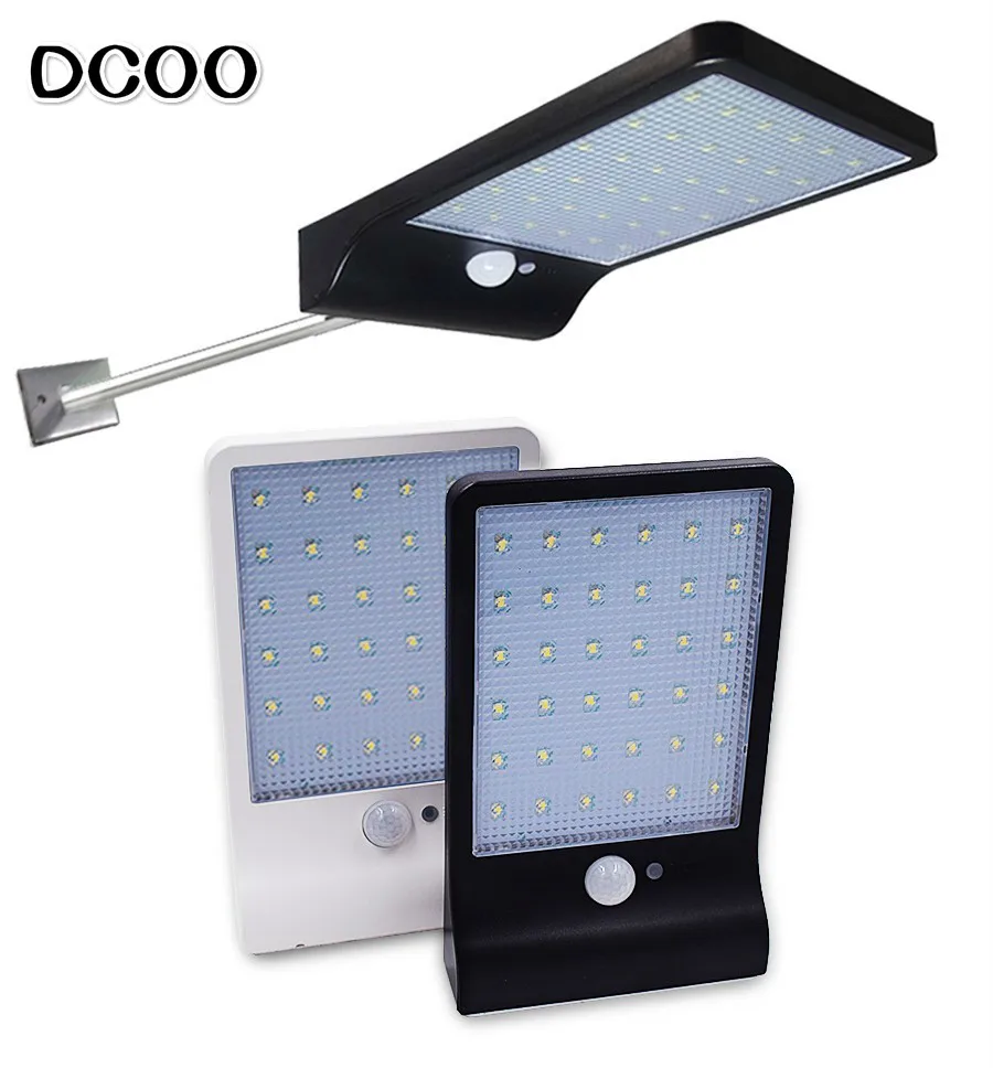 DCOO 36LED 450LM уличная лампа солнечная энергия PIR датчик движения наружная садовая