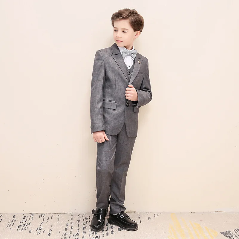 Костюм свадебный детский с блейзером брюками и платьем | Мать ребенок