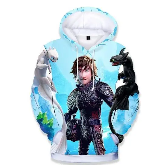 New Cartoon 3D Print Family Clothes How to Train Your Dragon 3 Hoodies Sweatshirt Fashion High Quality Pullover Boy Clothes