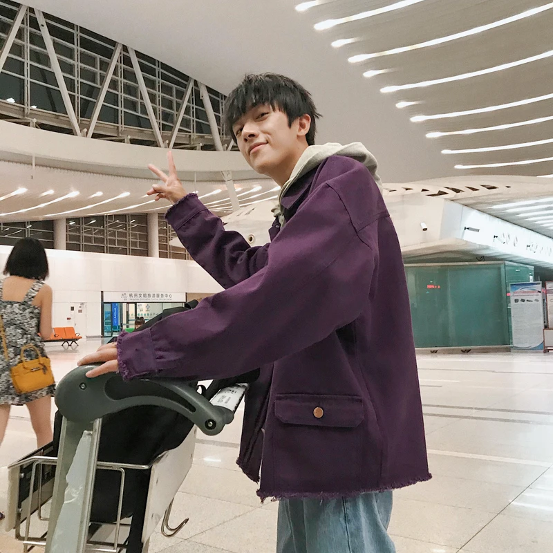 Взрыв джинсовая куртка японский стиль Новый Harajuku повседневная в стиле хип хоп