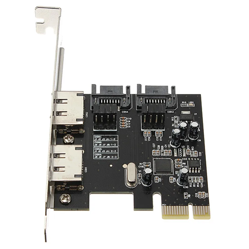 PCI E к SATA3 SATA3.0 6 PCIE eSATA SATA III Плата расширения Express адаптер оптовая продажа|pci-e express|sata