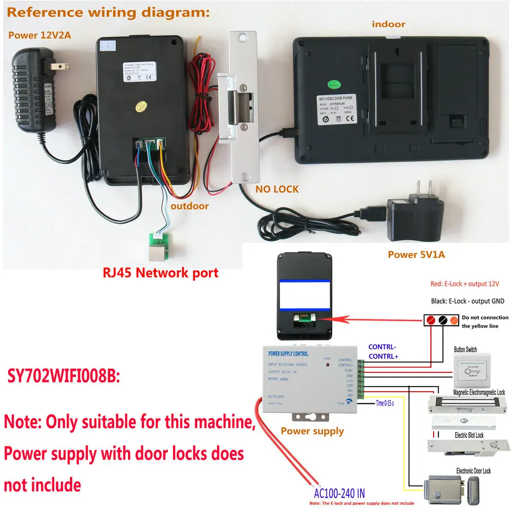 Дверной видеодомофон с 2 мониторами Wi Fi RFID паролем дверной звонок IP камера