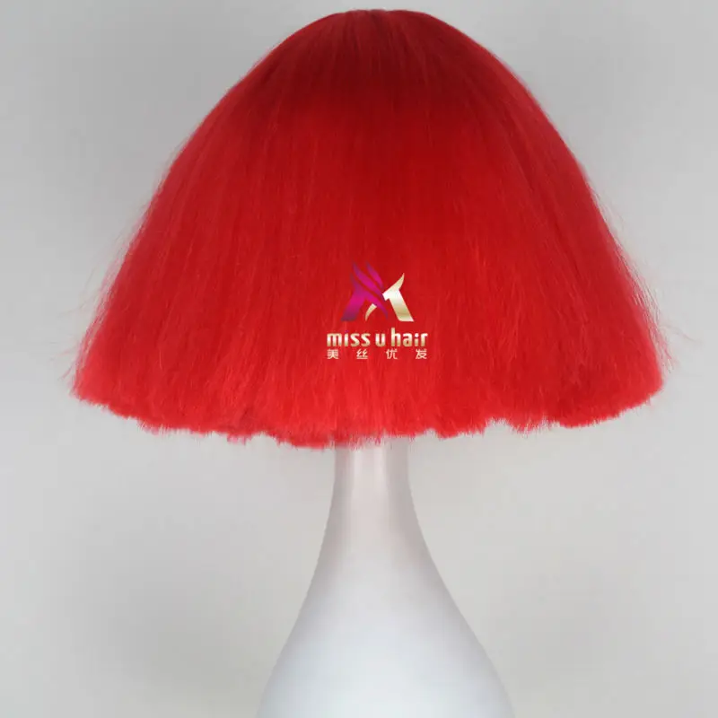 Парик для косплея Miss U Hair девушек короткие курчавые прямые синтетические