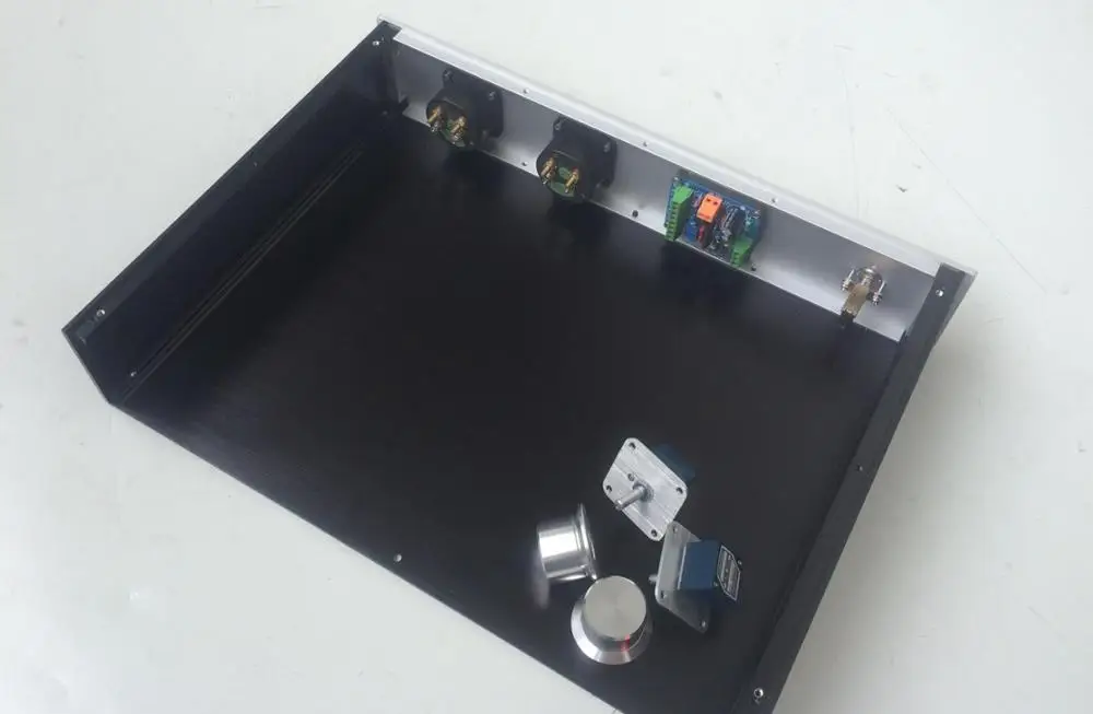 Полностью алюминиевый усилитель BZ4308 VU Meter шасси/предусилитель/Встроенный