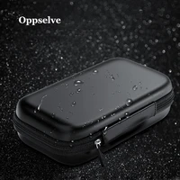 earphone case hard headphone bag for airpods earpods ear pad wireless bluetooth earphone power bank usb cable charger case black