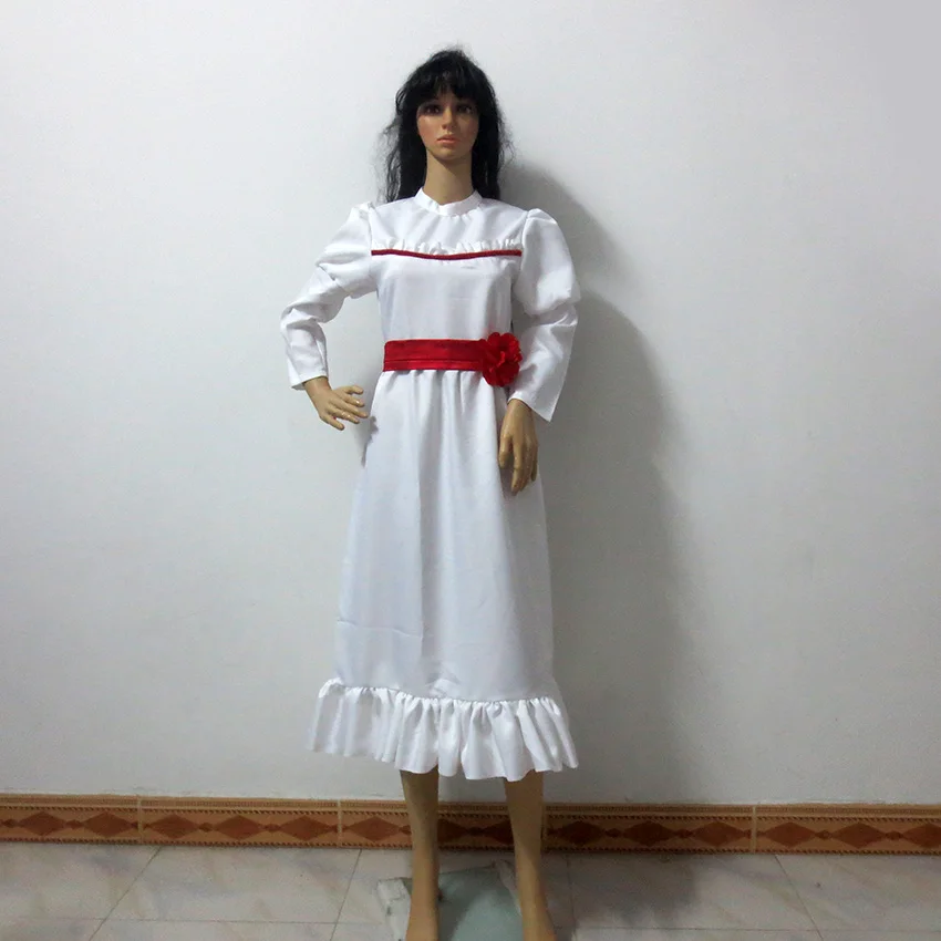 Белое платье с длинным рукавом Annabelle из фильма длинная юбка униформа для