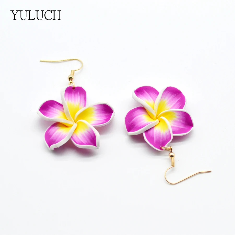 Женские серьги с цветочным узором ручной работы для девушек 2 цвета 1 пара 2017|ladies