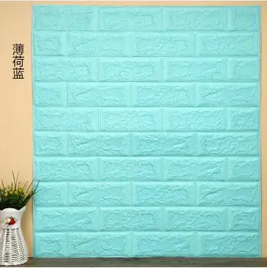 Q4 Горячая ПЭ Пена 3D Обои DIY настенные наклейки Настенный декор тисненые кирпичные каменные обои комнатный дом 70X38 см плакат - Цвет: Q4