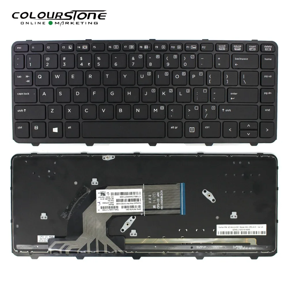 Новая американская Клавиатура для ноутбука HP ProBook 640 440 G1 445 G2 645 430 с черной