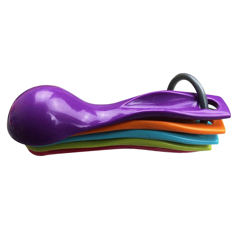 5 шт./компл. ABS Пластик мерные ложки красочные мерная ложка прочный сахарные