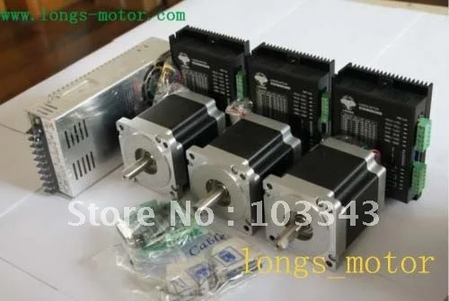 

3 AxisNema 34 шаговый двигатель 880OZ-In 8 проводов 34HST9805-37B2 и фрезерный станок с ЧПУ-длинный двигатель