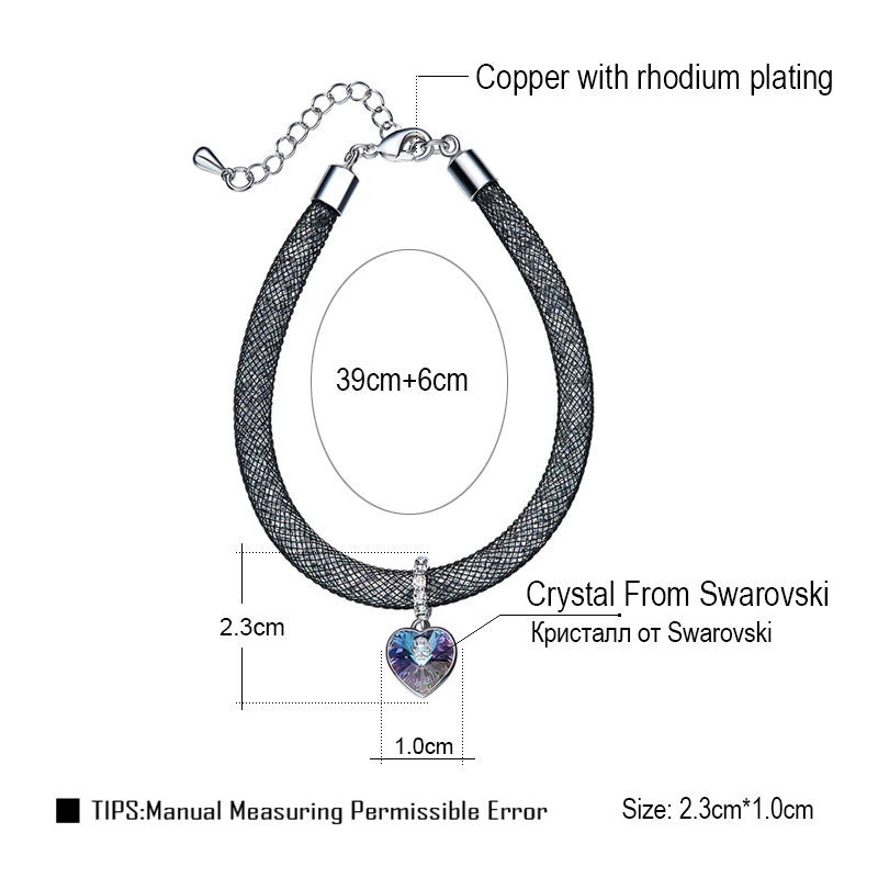 Malanda бренд моды сетки сумка в форме сердца Подвески Ожерелья для мужчин Для