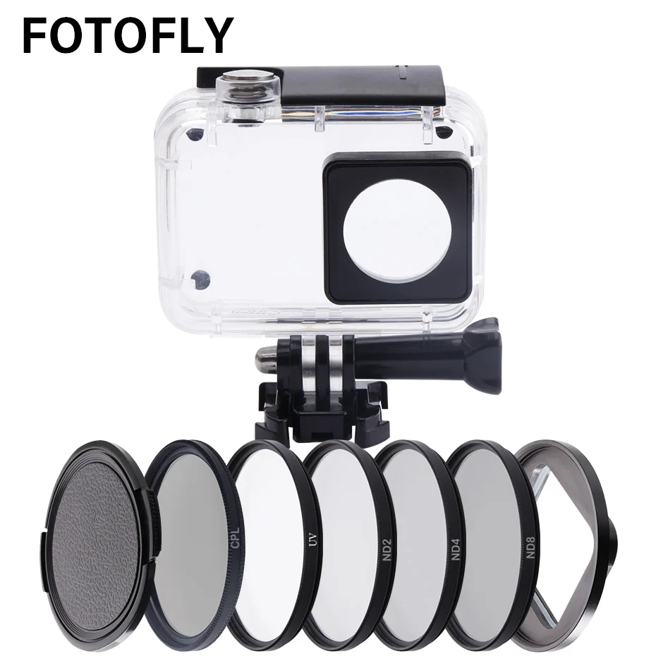 Фильтры FOTOFLY Yi4K 52 мм UV CPL ND 2 4 8 для экшн-камеры Xiaomi Yi Lite 4K II принадлежности дайвинга |