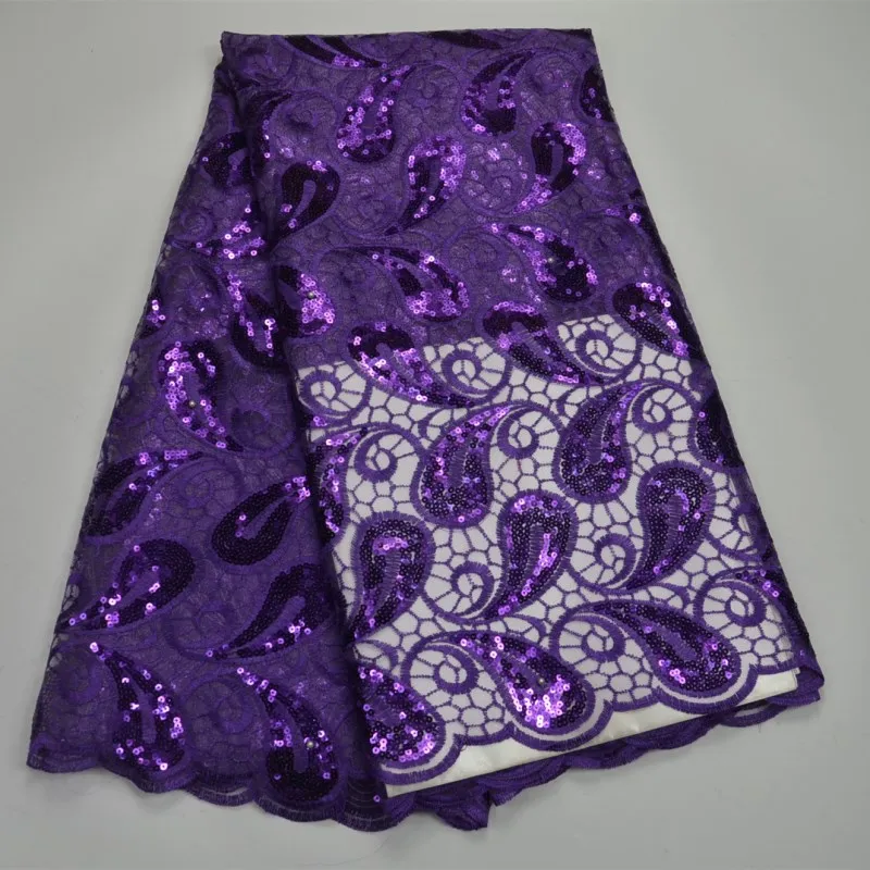African Laces Sequins Embroidered Lace Fabric French Tulle With Net for Lady Dressing Party 30 | Дом и сад