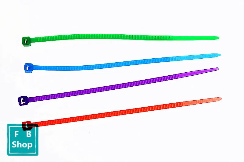 100 шт 3*100 мм Кабельные стяжки красочные самоблокирующиеся Нейлоновые аксессуары