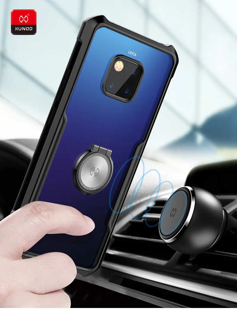 Прозрачный чехол для телефона Huawei Mate20 Pro силиконовый с подушками безопасности