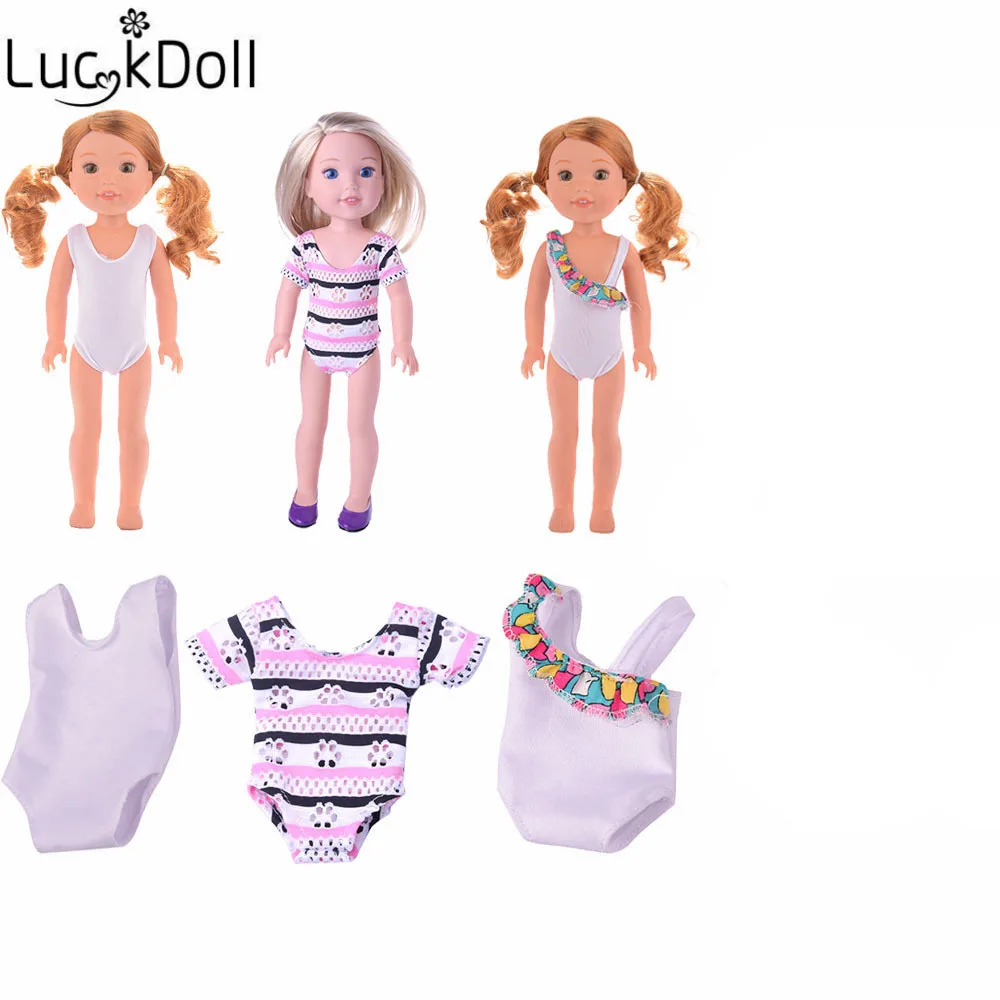 Luckdoll ручной работы 3 шт. купальник кукольная одежда аксессуары для кукол 14 5