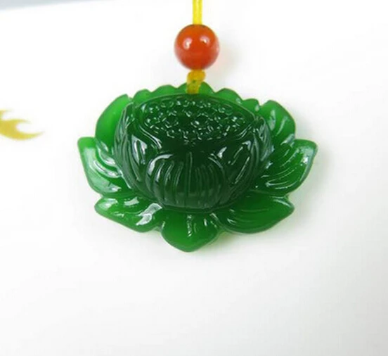 DYY 1118+++Jade Snow Lotus Pendant | Украшения и аксессуары