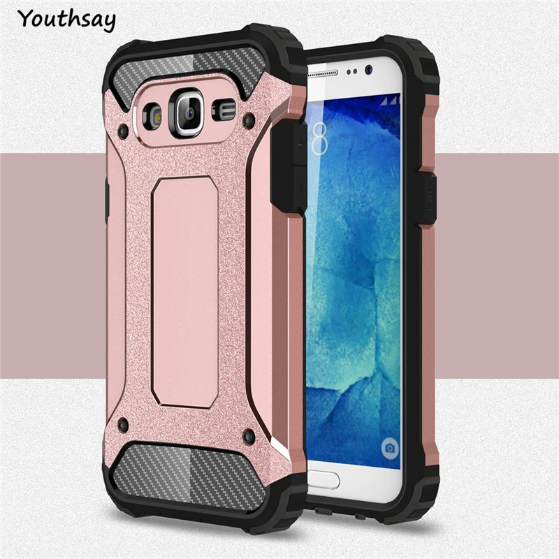 For Samsung Galaxy J5 Case Shockproof Armor Silicone Hatd PC Cover J500 Youthsay |