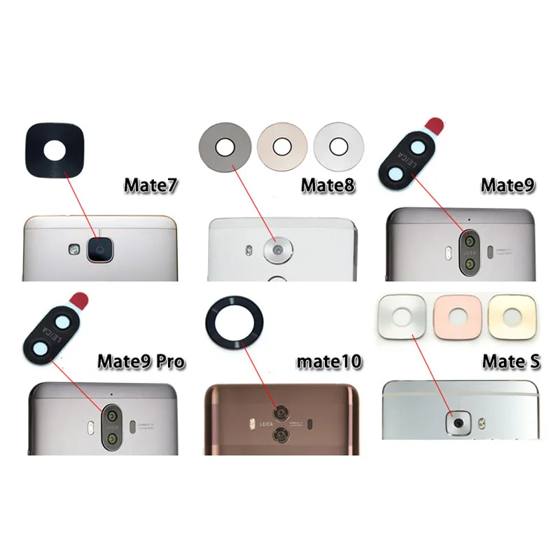 Стеклянная крышка для объектива задней камеры Huawei Mate 7 8 9 10 20 20X mate7 mate8 mate9 mate10 pro