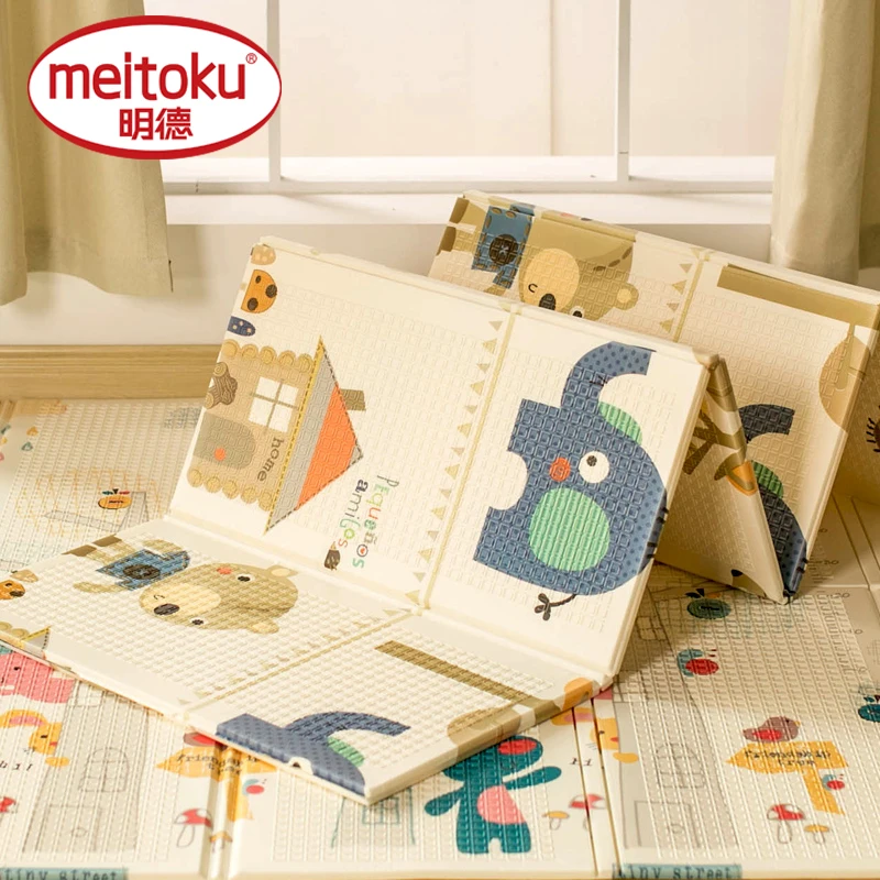 Meitoku складной детский игровой коврик домашний пазл для детской комнаты