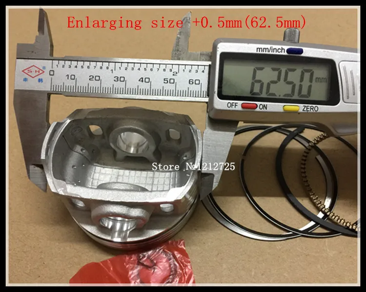 Zongshen сборки мотоцикла поршневых колец ZS150-48A/зоны/CBB150 поршневых колец поршень размер std 62 мм+ 0.5 62.5 мм поршневой 15 мм
