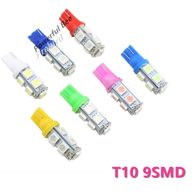 2 x T10/W5W/194 9SMD 1 5 W Светодиодные Автомобильные габаритные огни парковочные