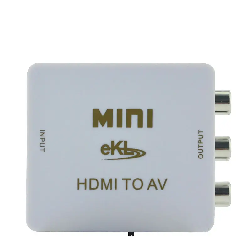 EKL HD Video Converter Box HDMI to RCA AV/CVSB L/R HDMI2AV Support NTSC and PAL Output For PS3/PC/VCR/NTSC |