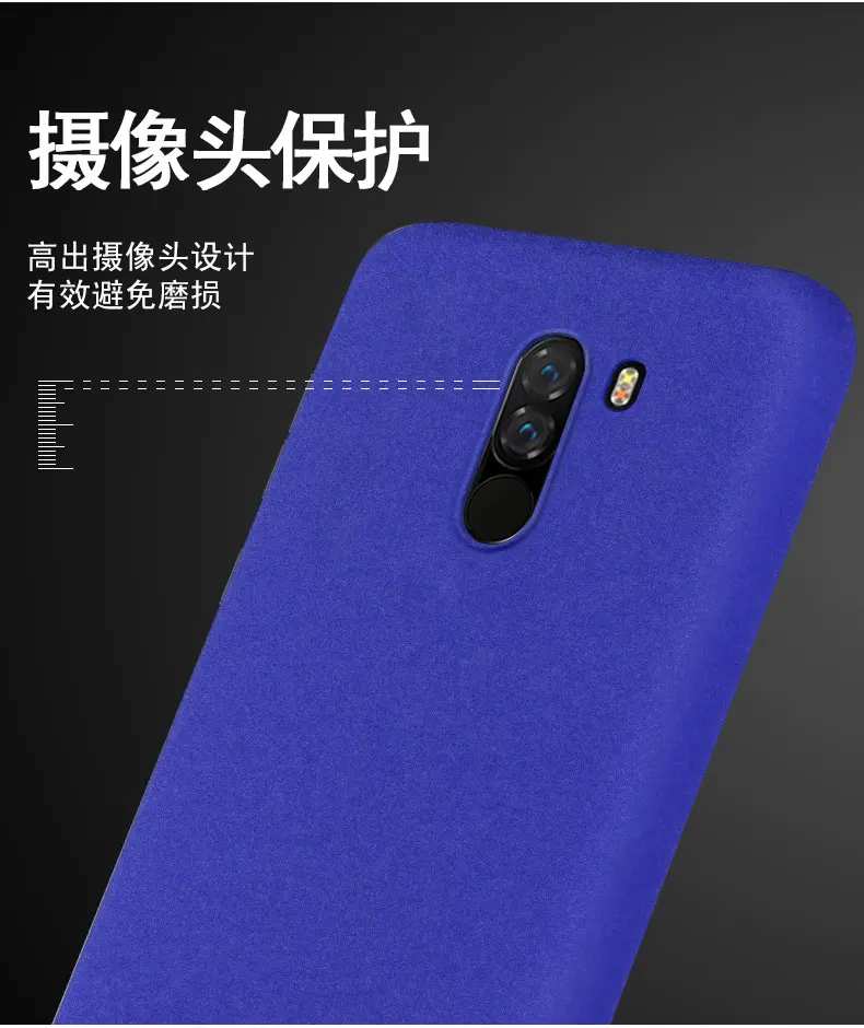 Xiaomi Pocophone F1 чехол IMAK матовый пластиковый чехол для задней крышки Pocophone F1 глобальная версия с пленкой