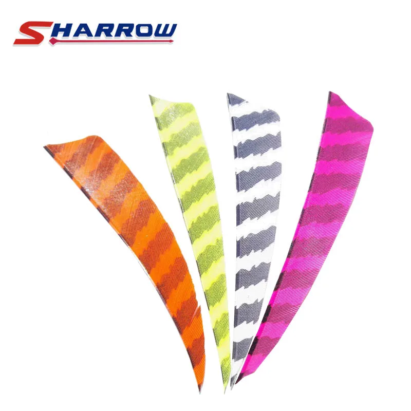 

50 Pieces 4 Inch Shield Stripe Turkey Feather Premium Feather For DIY Arrow