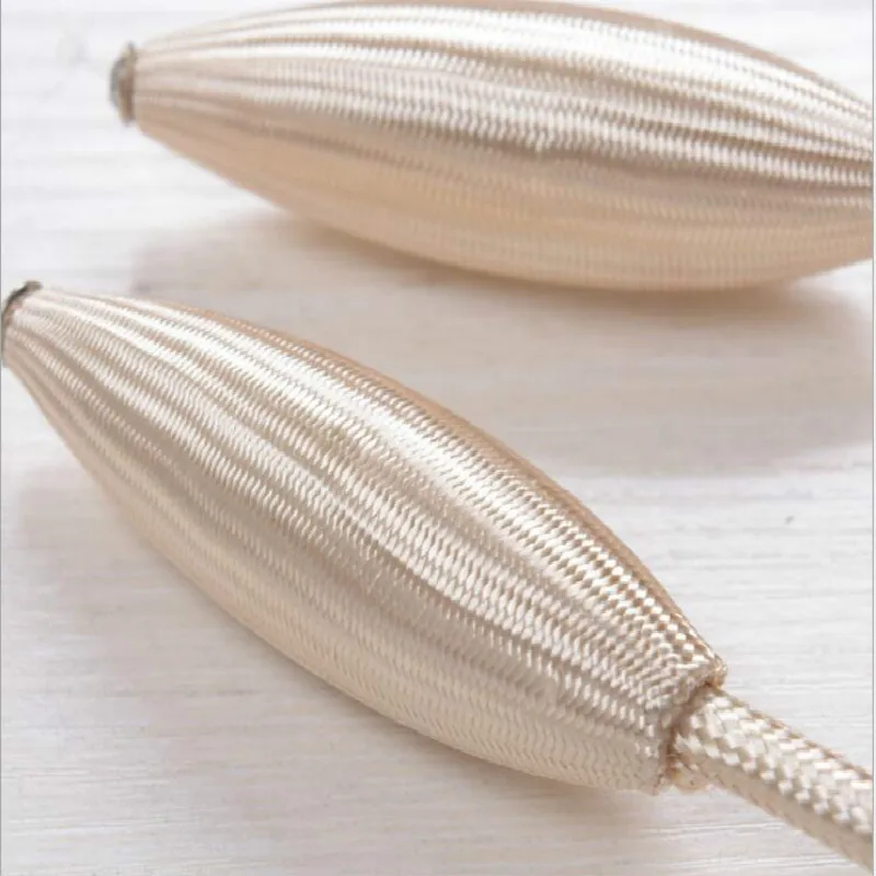 55cm Curtain Tiebacks Wood Beads Plush Holdback Clasp Clips Accessories Holder Buckles Wall Hook | Дом и сад