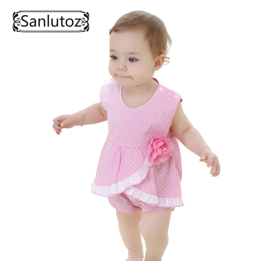 2015 Детские боди Летний комбинезон детское одежда для девочек детская младенцы