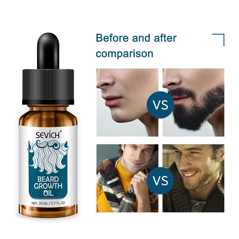 

Sevich Natural Men Beard Oil for Styling 20ml Gentlemen Moisturizing Smoothing Beard Growth Oil Hair Loss Products