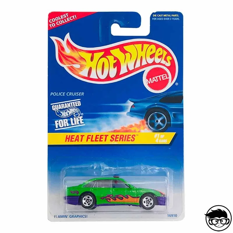 Hot Wheels полицейский крейсер 1996 серии теплового флота коллектор n° 537 длинная