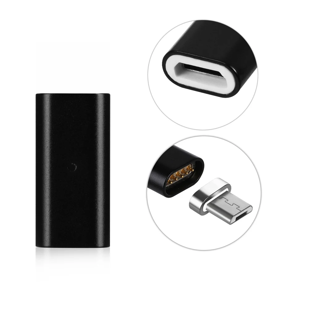 Магнитный Micro USB Type C адаптер для зарядки 3 в 1 Android и IOS сменная вилка высокое