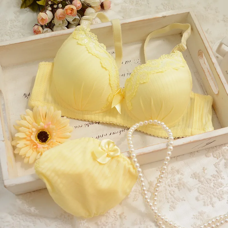 Модное нижнее белье для девочек удобный кружевной бюстгальтер подростков