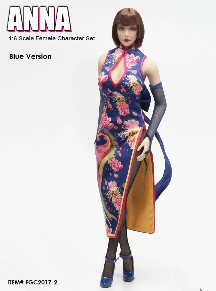 Флирт девушка 1/6 Сексуальная Анна Вильямс Cheongsam+ голова лепить Набор для 12 дюймов Phicen Tbleague Jiaoudoll Фигурка DIY