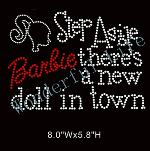 Чудесная жизнь Барби девушка горячей фиксации горный хрусталь передачи мотив