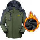 Парка мужская флисовая, с капюшоном, ветрозащитная, теплая, водонепроницаемая, 8XL, зима 2019