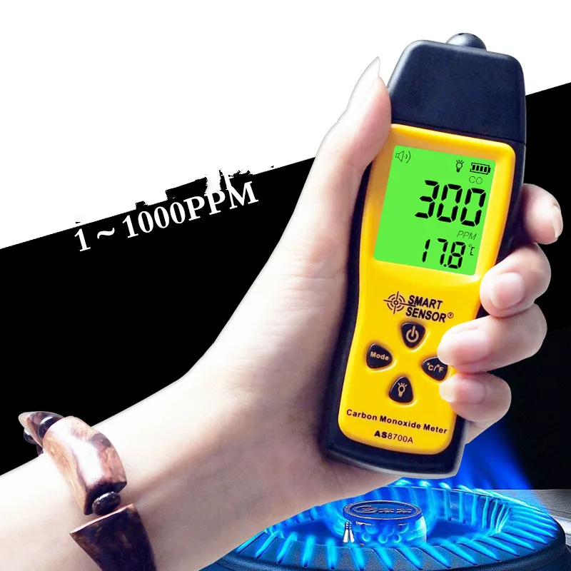 

Портативный тестер CO gas 1 ~ 1000ppm
