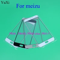 yuxi brand new lcd front touch panel glass outer lens cover for meizu pro 6 plus 6s pro 6 plus pro 5 replacement