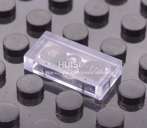 50pcs clear Классические игрушки ABS пластиковые блоки строительные игрушки кирпичные детали Совместимость с лего плитка 1x2 плоские DIY игрушки для детей 6 лет 50 шт./лот - Цвет: 50pcs clear