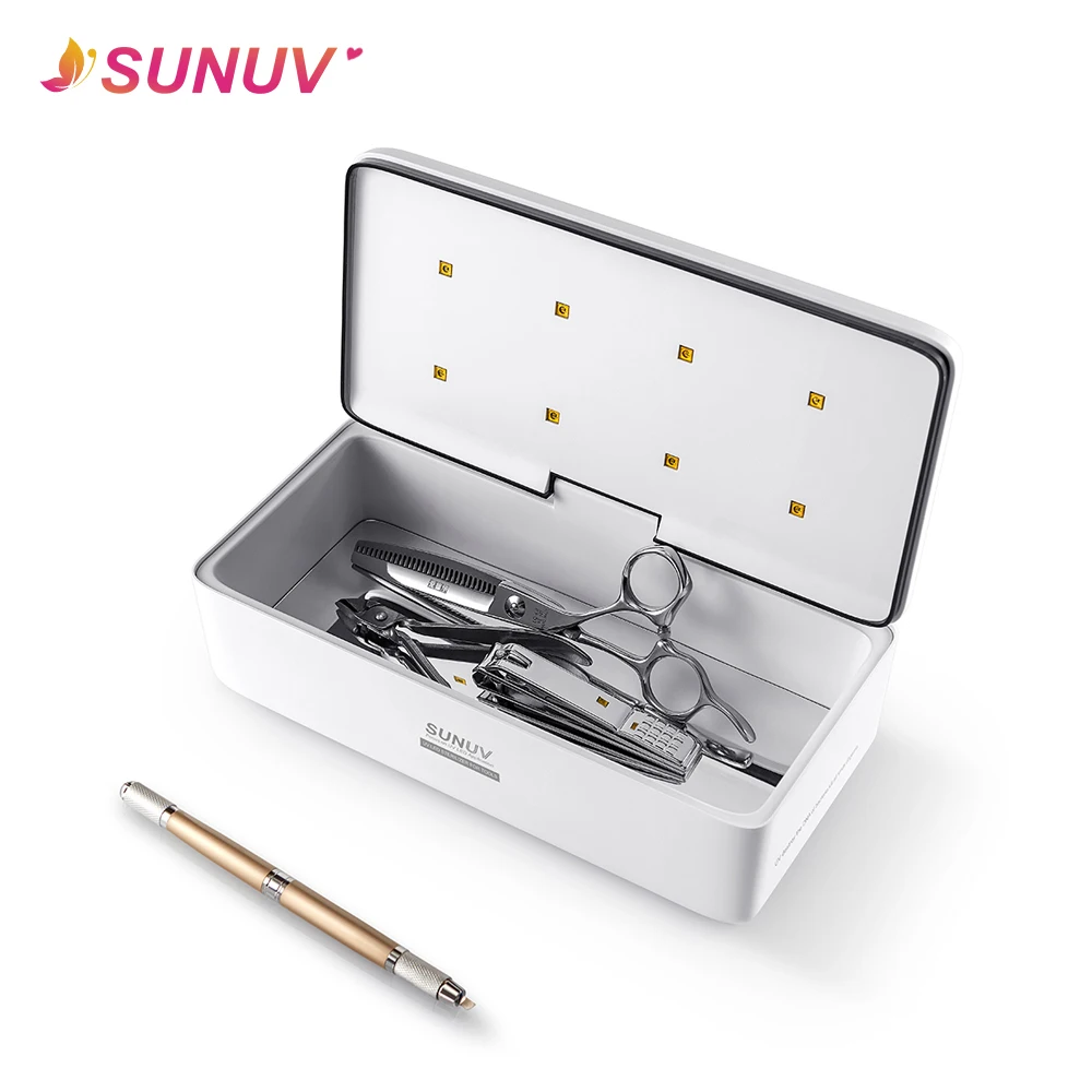 SUNUV ногтей инструменты УФ стерилизатор коробка Красота для хранения S2