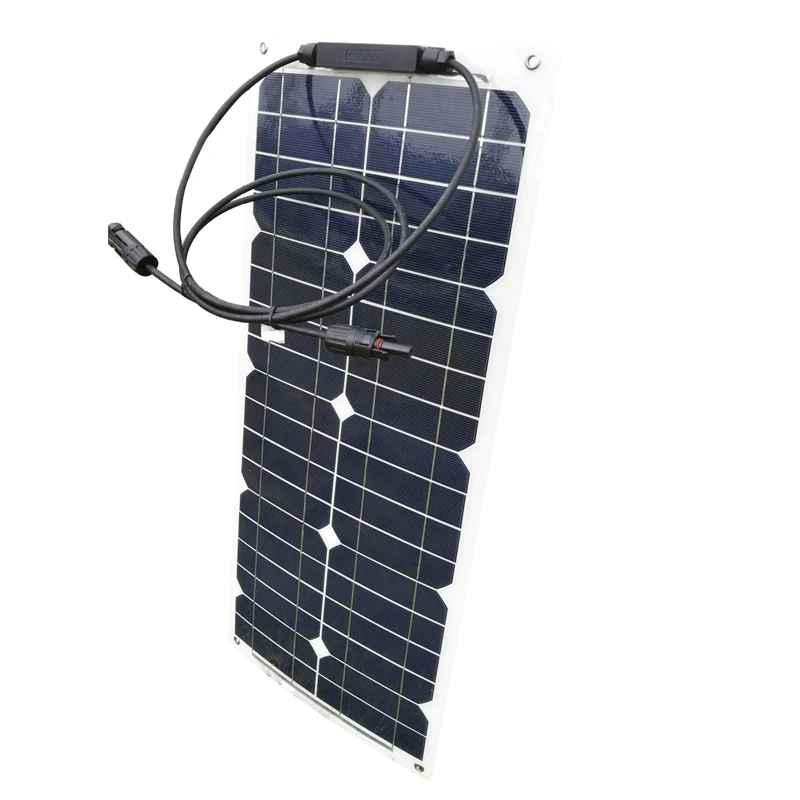 Гибкая солнечная панель Zonnepanelen Китай 12 В 25 Вт 36 75 100 солнечное зарядное устройство