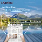 Прогрессивные линзы для глаз свободной формы с Anti Blue Ray lentes для глаз по рецепту 1,56 индекс 1,61 тонкое 1,67 градусов многофокальное стекло