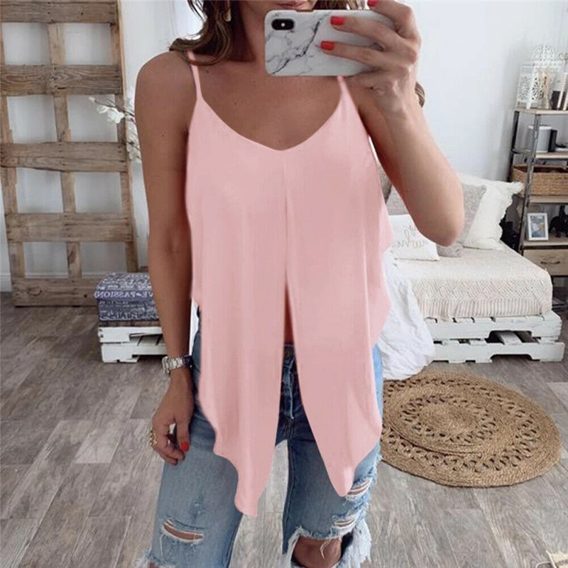 Сексуальная Женская летняя футболка топы сексуальный v-образный вырез базовая