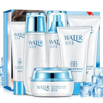 Brand Glacier Face Care Makeup Set,Fashion Men Cosmetics Kit,Anti-wrinkle Concealer Oil-control Toner,Moist face cream Cleanser